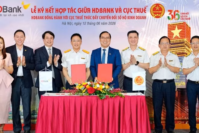 Lễ ký kết hợp tác giữa HDBank và Cục Thuế