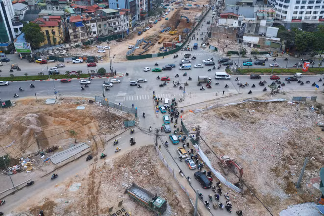 Nút giao Vành đai 1-đường Nguyễn Chí Thanh sẽ được xây dựng cầu vượt trực thông.