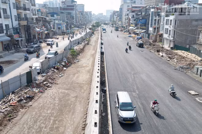 [Ảnh] Hà Nội: Diện mạo mới trên công trường Vành đai 1 đoạn Hoàng Cầu-Voi Phục