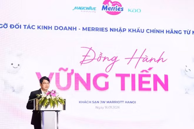Ông Đặng Việt Bách, Chủ tịch Hội đồng quản trị Magicwave chia sẻ, việc hợp tác với Kao Corporation để phân phối dòng sản phẩm Merries là minh chứng cho cam kết mang những sản phẩm chất lượng chuẩn quốc tế đến với gia đình Việt.