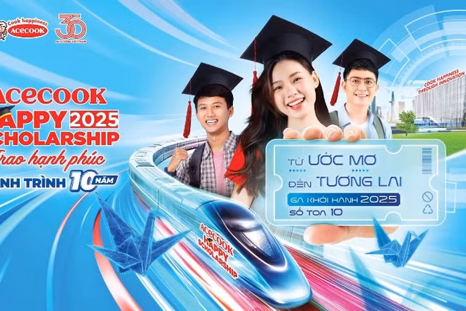 Năm 2025 đánh dấu hành trình 10 năm của Acecook Happy Scholarship.