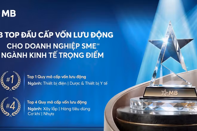 Ngân hàng top đầu Quy mô dư nợ cho vay ngắn hạn đối với doanh nghiệp SME thuộc ngành kinh tế trọng điểm